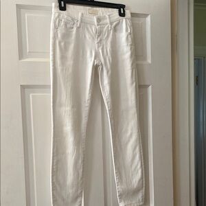 MOTHER White Jeans. The Looker. Sz. 24